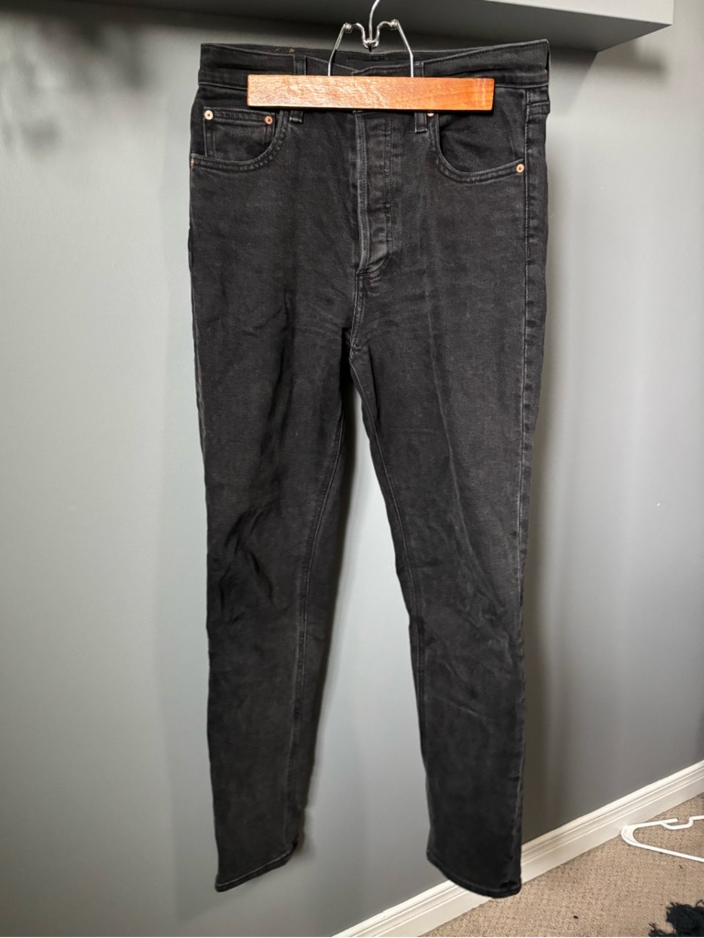 Aritzia Denim Forum Yoko High Rise Slim 28L size 26
